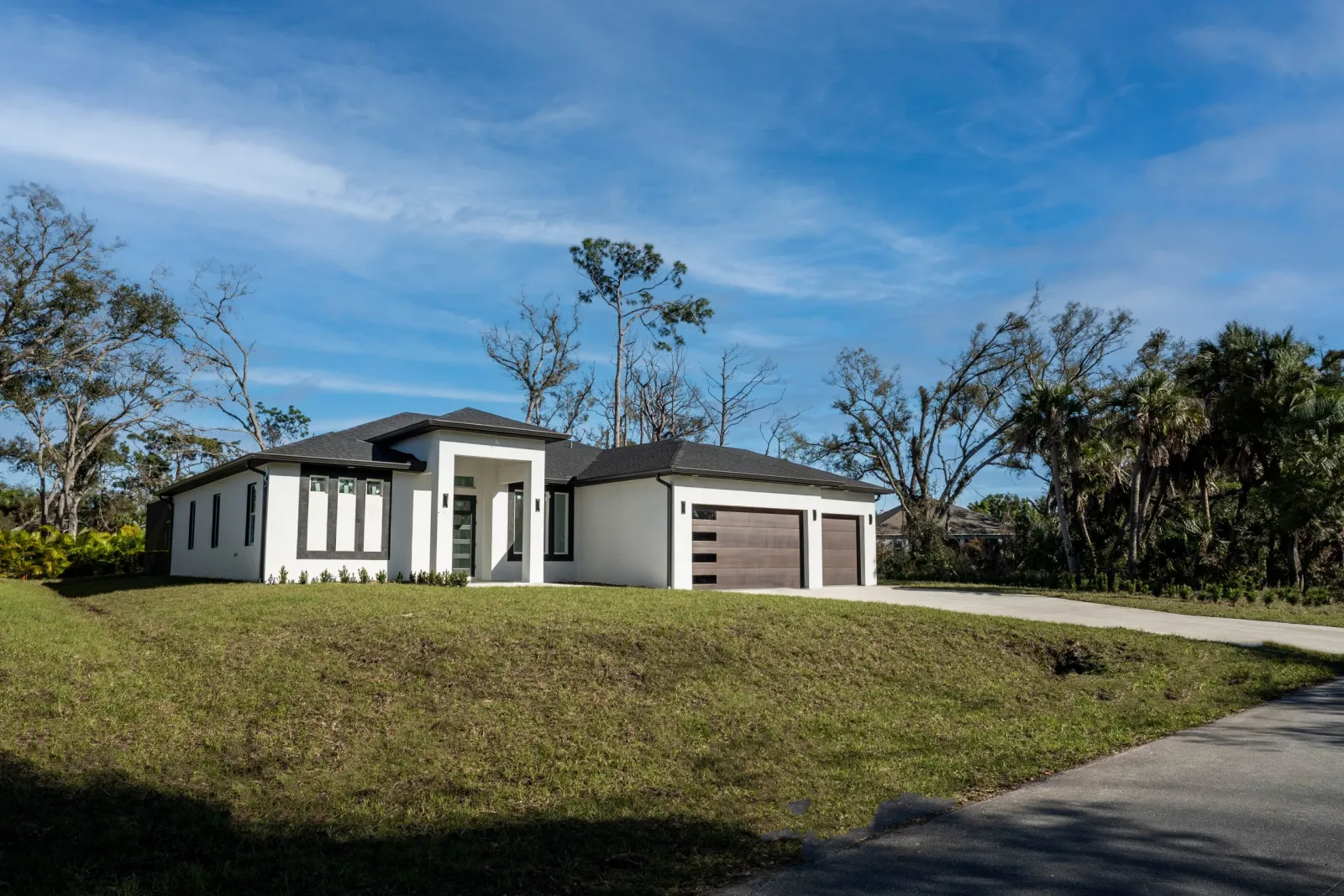 Completed hurricane-resistant custom home by EBM Development