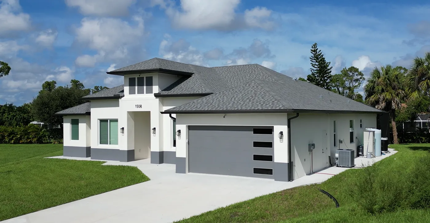 EBM Development custom home exterior in Southwest Florida