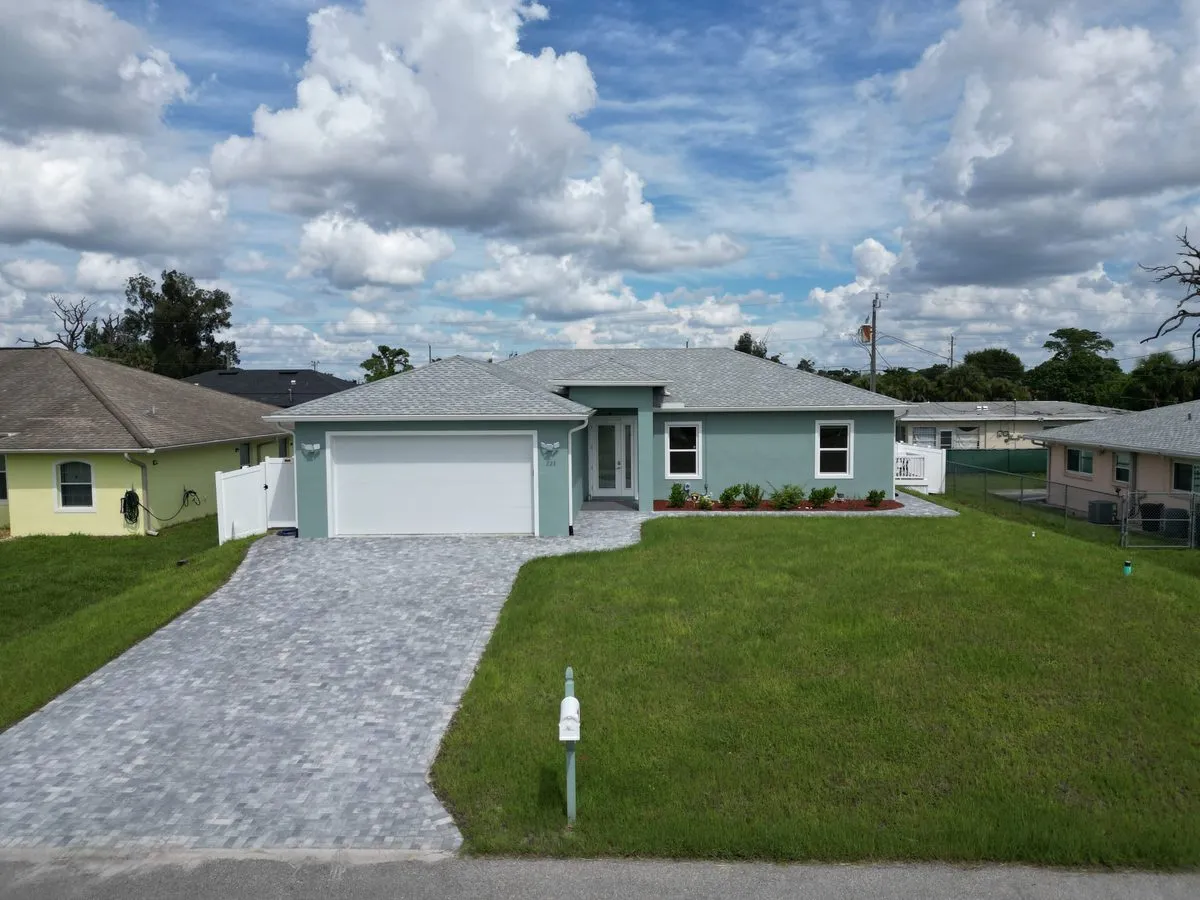 San Marco custom home aerial view
